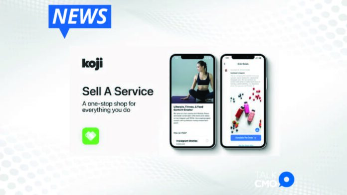 Creator Economy Platform Koji Announces Sell a Service App