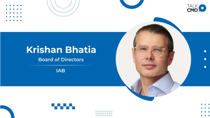 Krishan Bhatia, President & Chief Business Officer of NBCUniversal, Named Chair of IAB Board of Directors