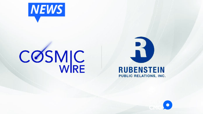 COSMIC WIRE RETAINS RUBENSTEIN PUBLIC RELATIONS AS AGENCY OF RECORD-01