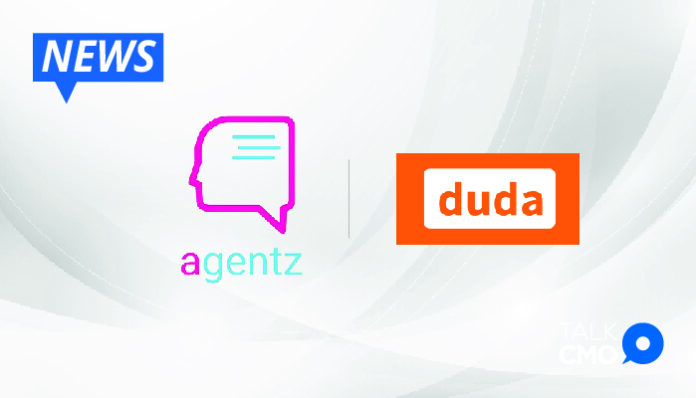 Agentz Partners with Duda Marketplace to Facilitate Automated Communication Between SMBs and Their Customers-01