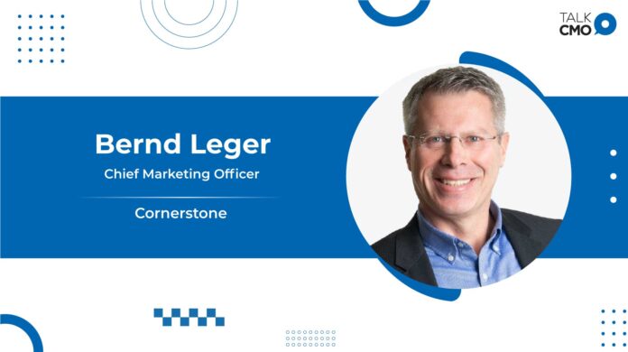 Clearlake Capital-Backed Cornerstone Appoints Bernd Leger As Chief Marketing Officer