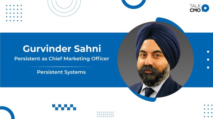 Gurvinder Sahni Enters Persistent As Chief Marketing Officer