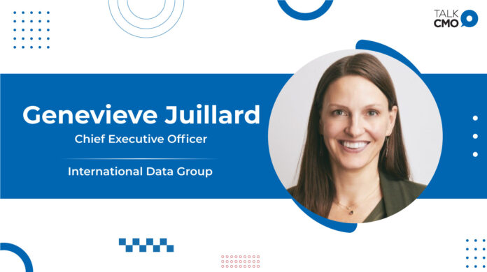 International Data Group Welcomes Genevieve Juillard as Chief Executive Officer