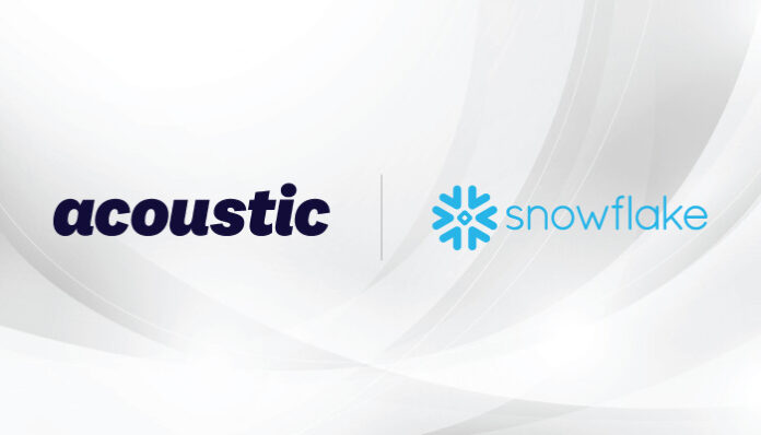 Acoustic Collaborates with Snowflake for Real-Time Insights & Personalization